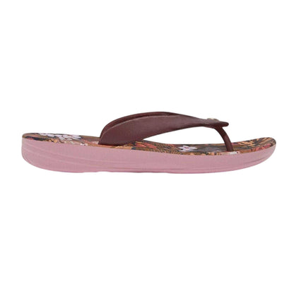 Brown - Front - FitFlop Womens-Ladies Jim Thompson Leather Platform Flip Flops