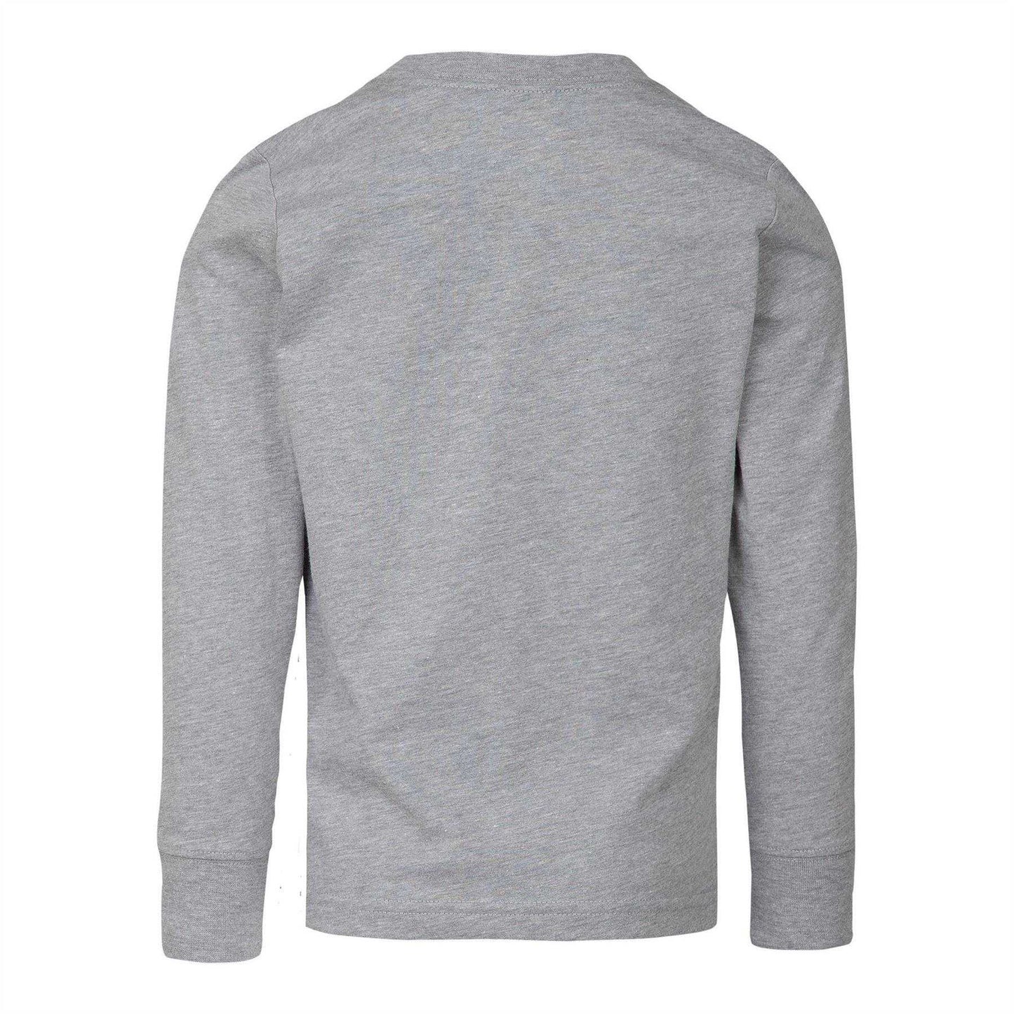 Dark Grey - Back - Nike Childrens-Kids Futura Oversized Logo Long-Sleeved T-Shirt