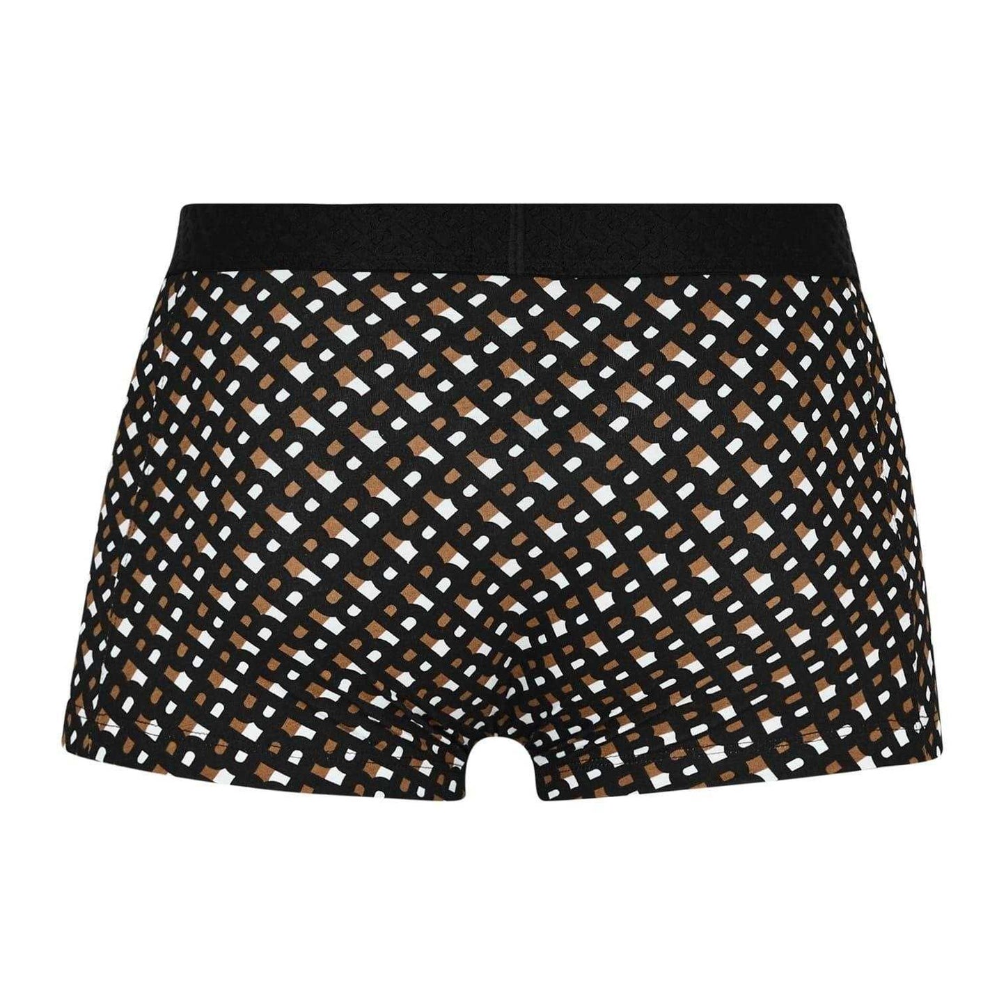 Multicoloured - Back - Boss Mens Monogram Elasticated Boxer Shorts (Pack of 3)