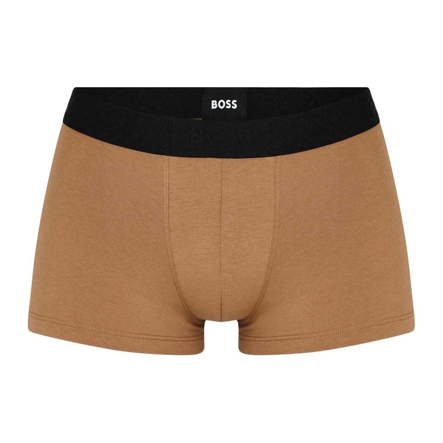 Multicoloured - Lifestyle - Boss Mens Monogram Elasticated Boxer Shorts (Pack of 3)