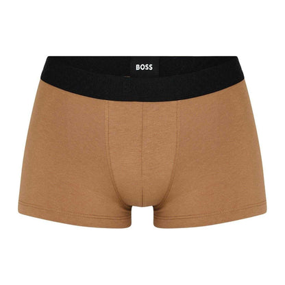 Multicoloured - Lifestyle - Boss Mens Monogram Elasticated Boxer Shorts (Pack of 3)