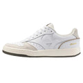 White - Front - Mizuno Mens City Wind Sportstyle Leather Trainers
