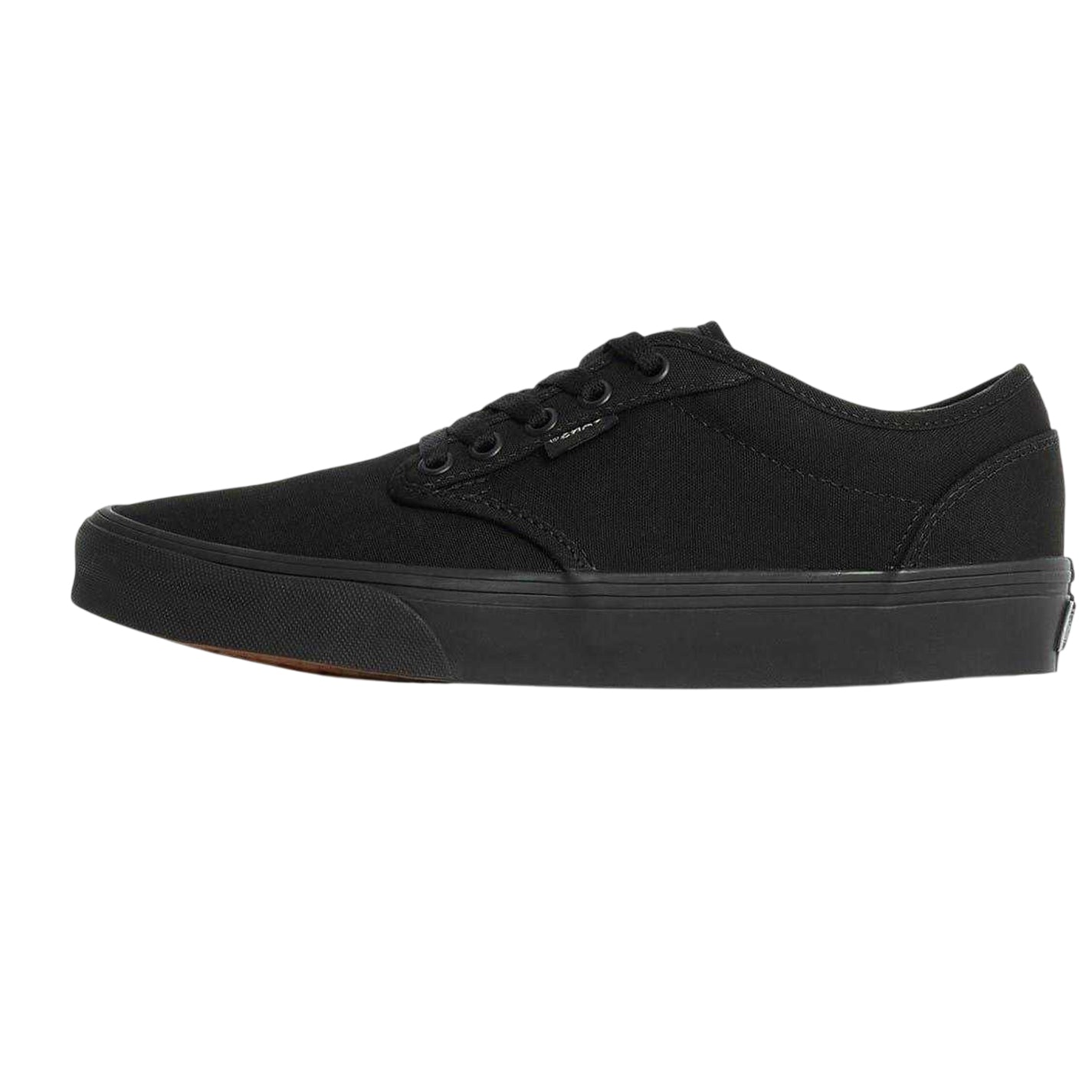 Black-Monochrome - Back - Vans Womens-Ladies Atwood Canvas Trainers