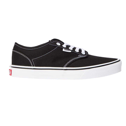 Black-White - Front - Vans Womens-Ladies Atwood Canvas Trainers