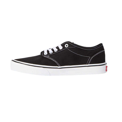 Black-White - Back - Vans Womens-Ladies Atwood Canvas Trainers