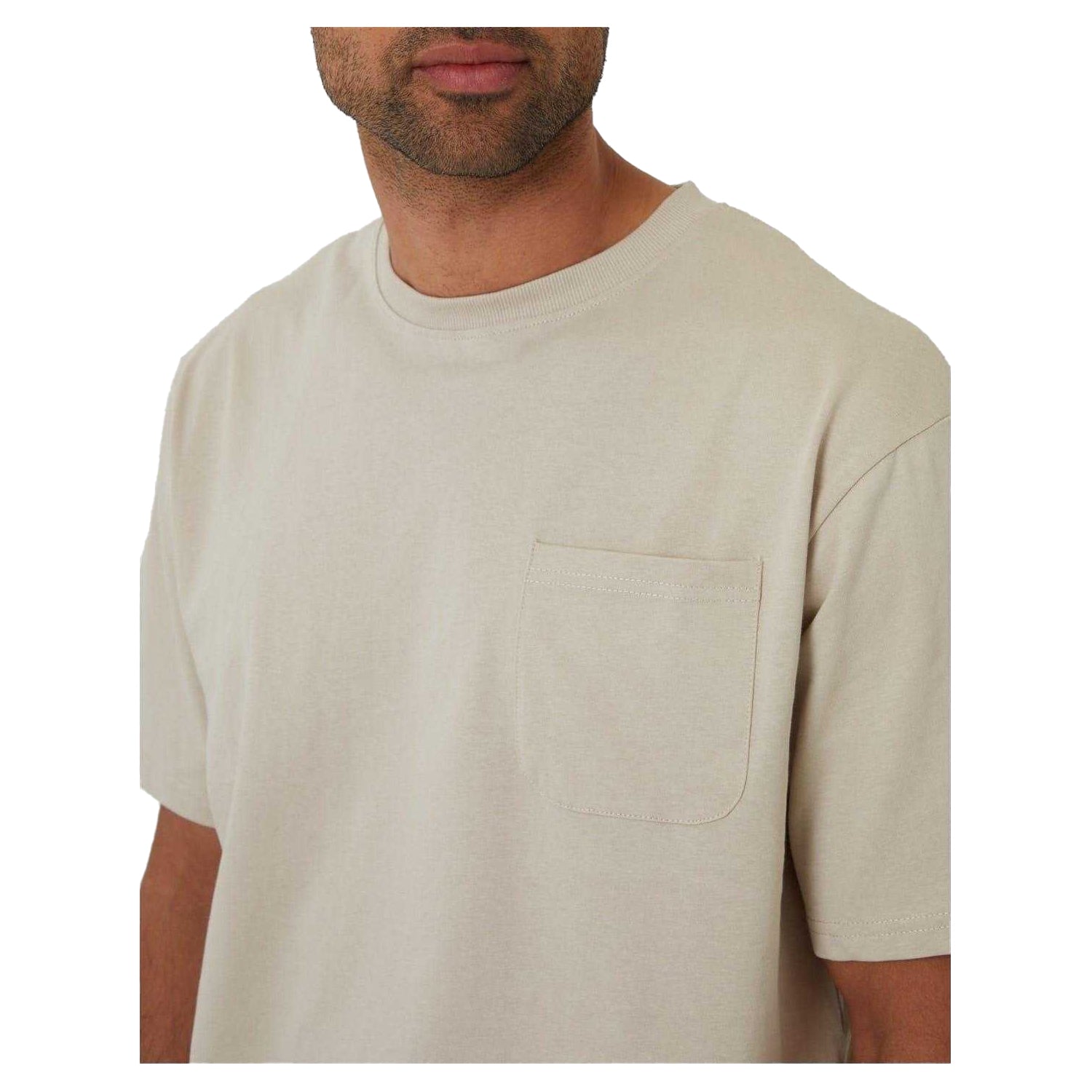 Stone - Side - Threadbare Mens Ambrosia Regular T-Shirt