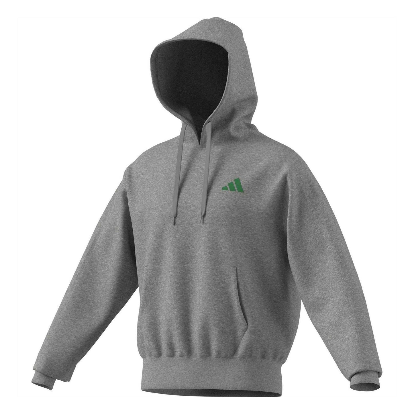 Medium Heather Grey - Side - Adidas Unisex Adult Paris Metro Hoodie