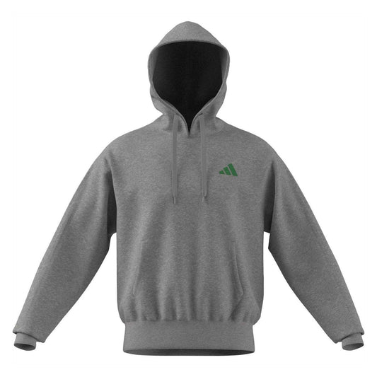 Medium Heather Grey - Front - Adidas Unisex Adult Paris Metro Hoodie