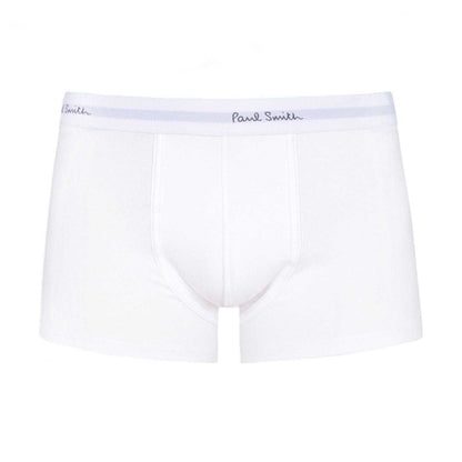 Black-White-Grey - Side - Paul Smith Mens Logo Cotton Boxer Shorts (Pack of 3)