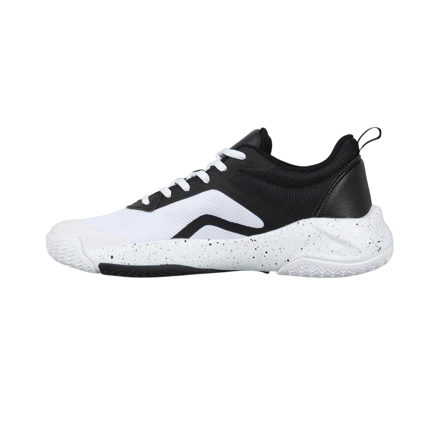 White-Black - Side - Everlast Mens BB100 Speckle Trainers