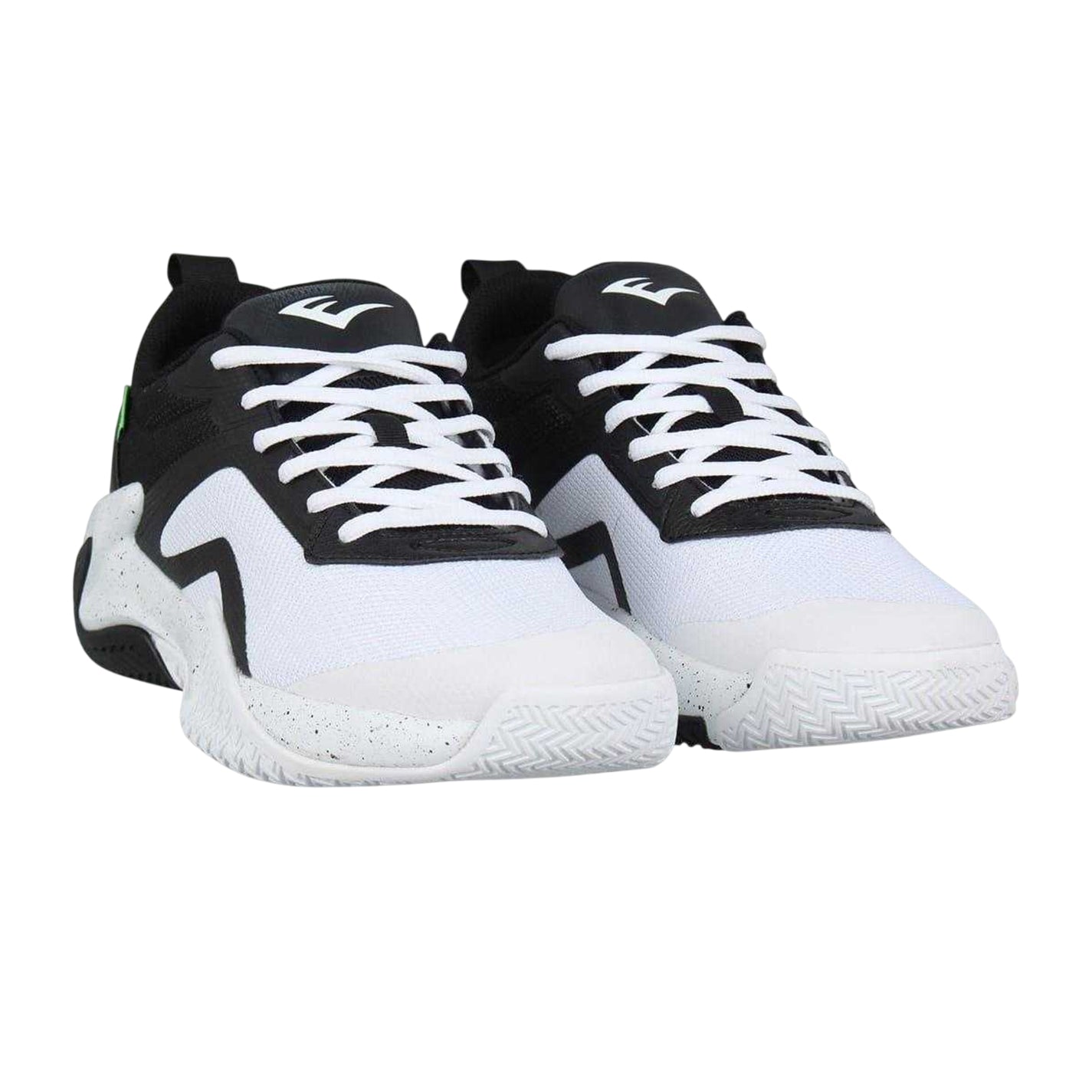 White-Black - Pack Shot - Everlast Mens BB100 Speckle Trainers