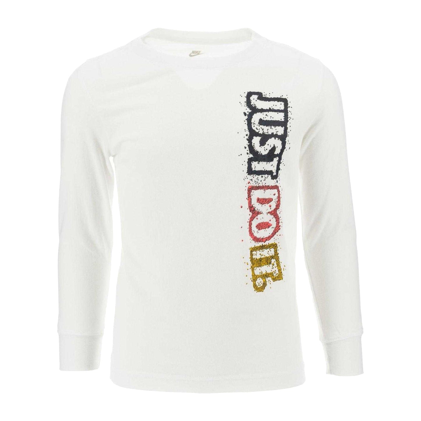 White - Front - Nike Childrens-Kids Just Do It Regular T-Shirt