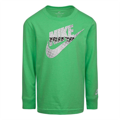 Lime Green - Front - Nike Childrens-Kids Diamond Relaxed Fit Long-Sleeved T-Shirt