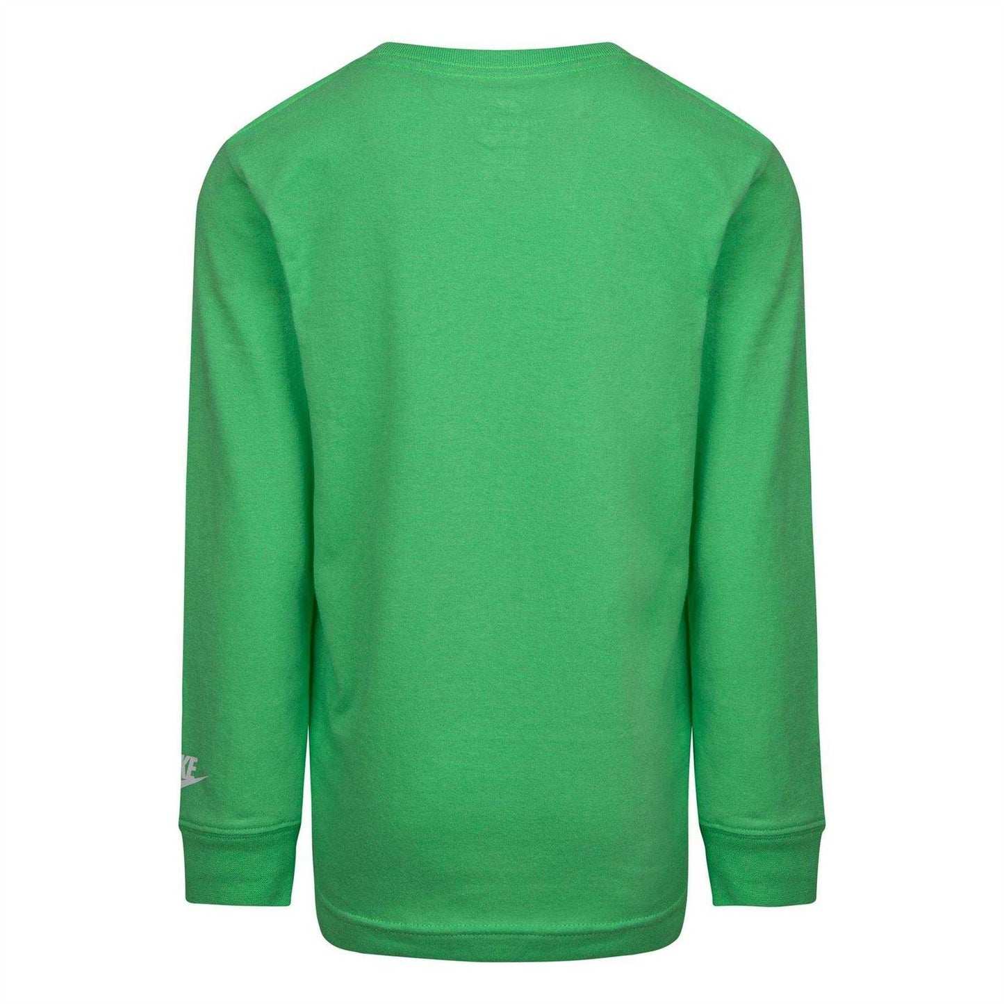 Lime Green - Back - Nike Childrens-Kids Diamond Relaxed Fit Long-Sleeved T-Shirt