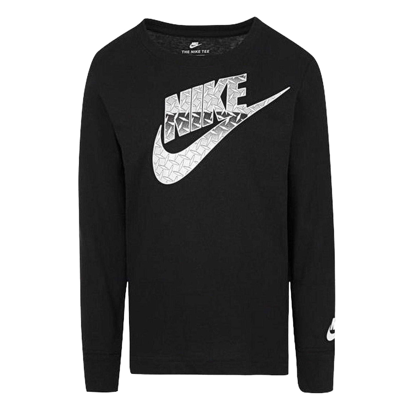 Black - Front - Nike Childrens-Kids Diamond Relaxed Fit Long-Sleeved T-Shirt