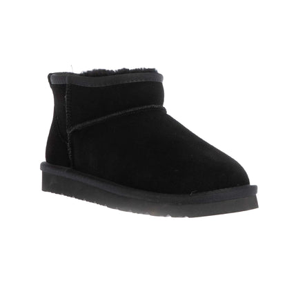 Black - Front - EverAu Womens-Ladies Finch Mini Cow Suede Classic Boots