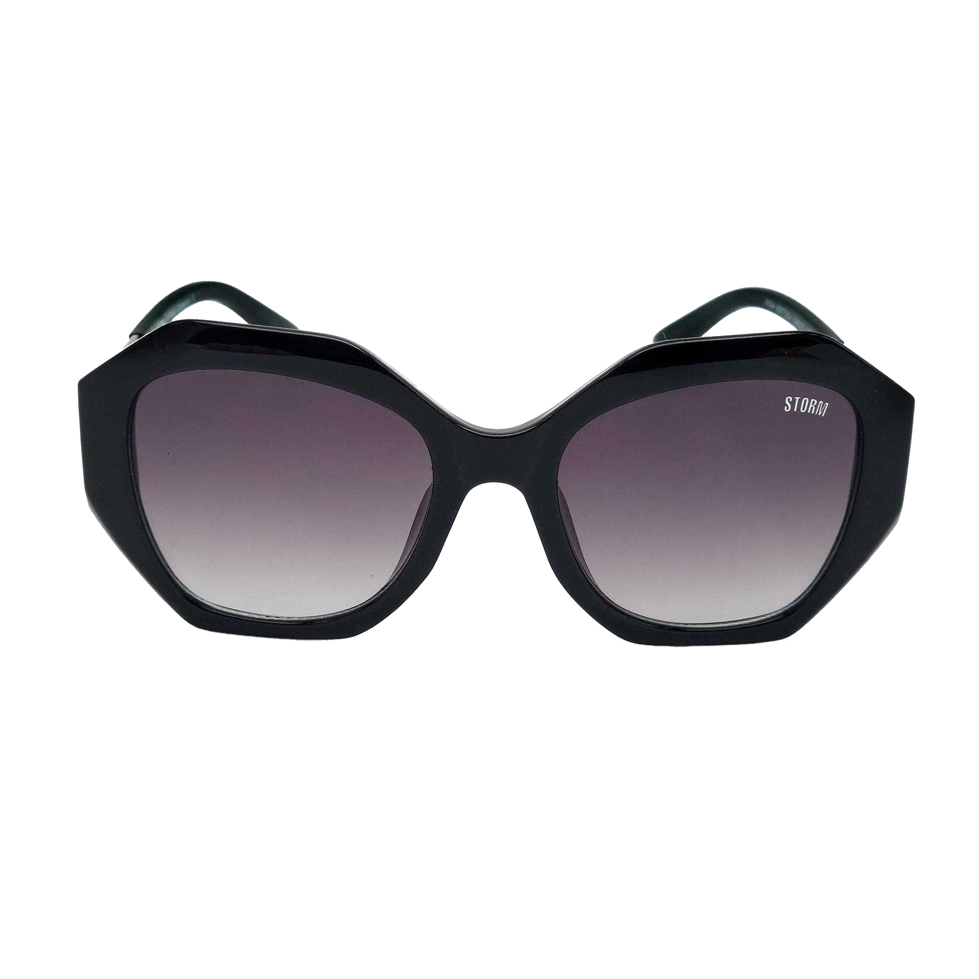 Black - Back - Storm Womens-Ladies Aisa Hexagon Sunglasses