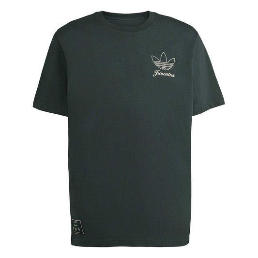 Green - Front - Adidas Unisex Adult Terrace Icons Juventus FC T-Shirt