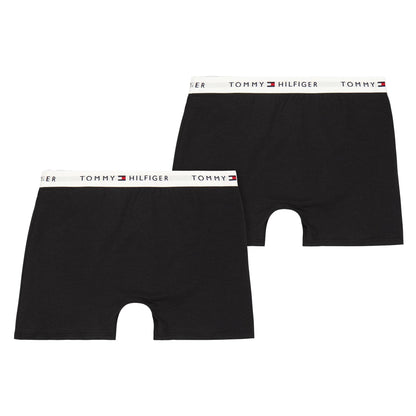 Black - Back - Tommy Hilfiger Boys Boxer Shorts (Pack of 2)
