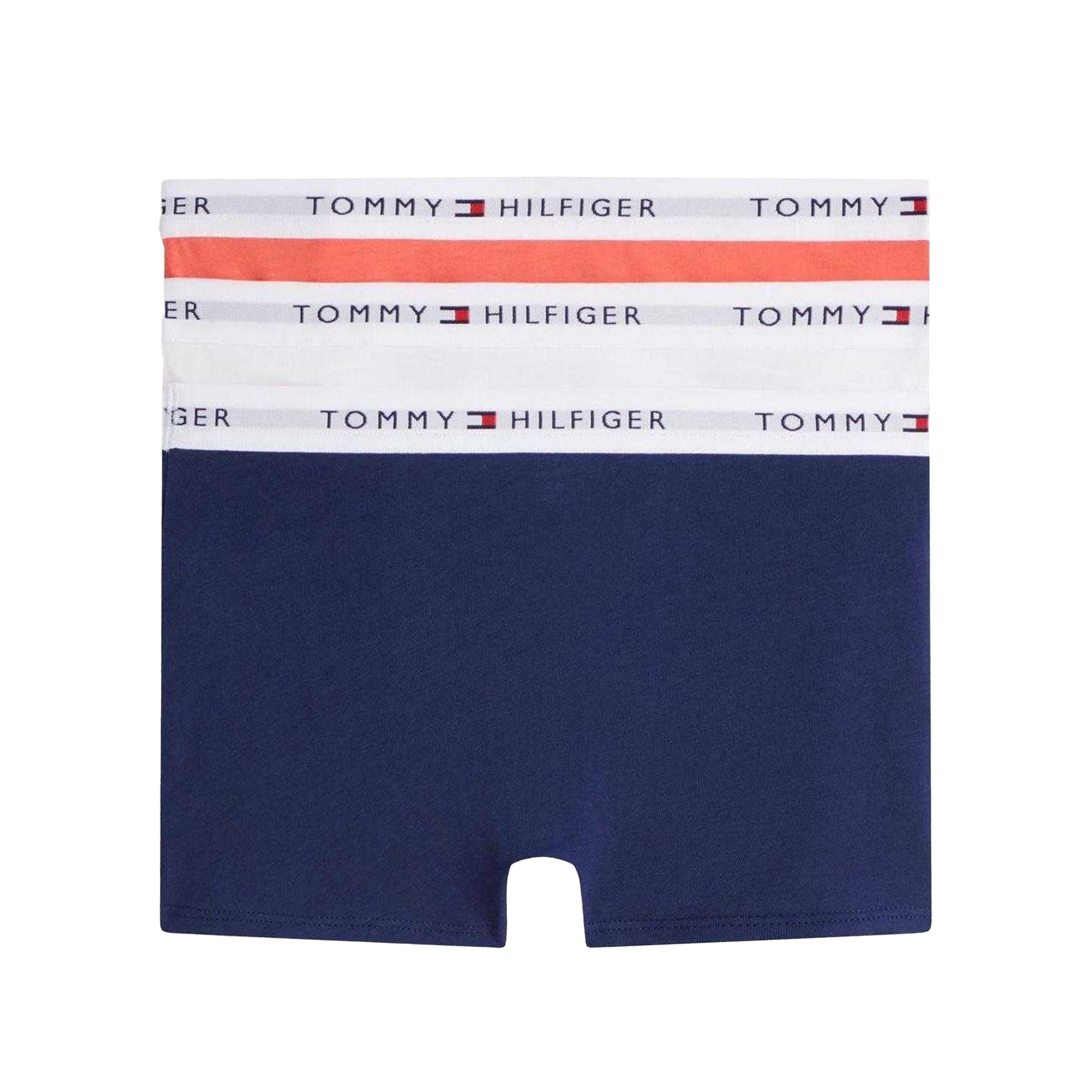 Multicoloured - Back - Tommy Hilfiger Boys Boxer Shorts (Pack of 3)