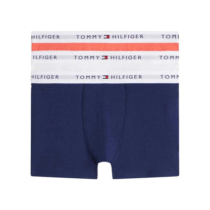 Multicoloured - Front - Tommy Hilfiger Boys Boxer Shorts (Pack of 3)