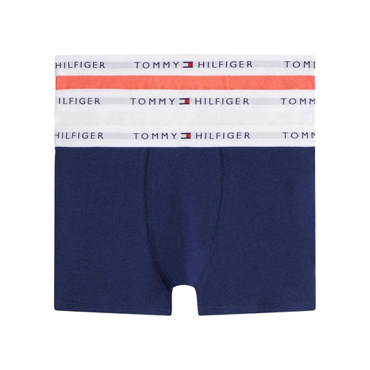 Multicoloured - Front - Tommy Hilfiger Boys Boxer Shorts (Pack of 3)