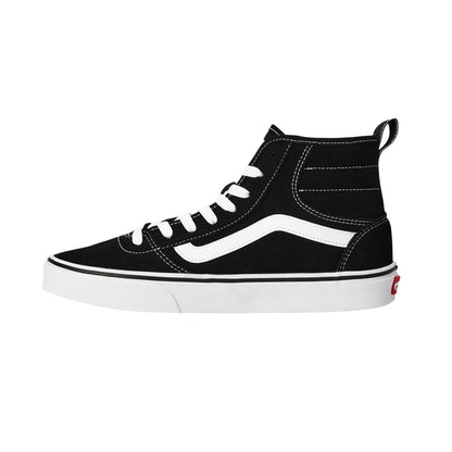 Black-White - Back - Vans Womens-Ladies Ashwood Canvas High Top Trainers