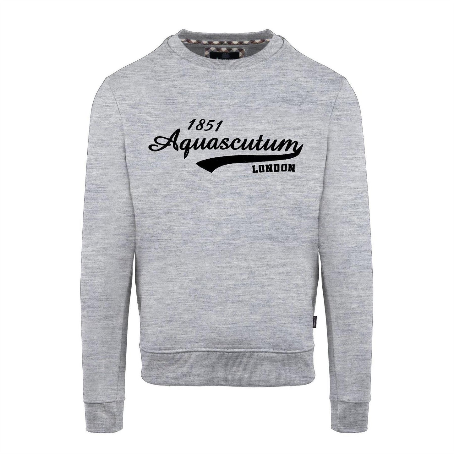 Grey - Front - Aquascutum Mens London Sweatshirt