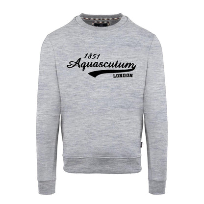 Grey - Front - Aquascutum Mens London Sweatshirt