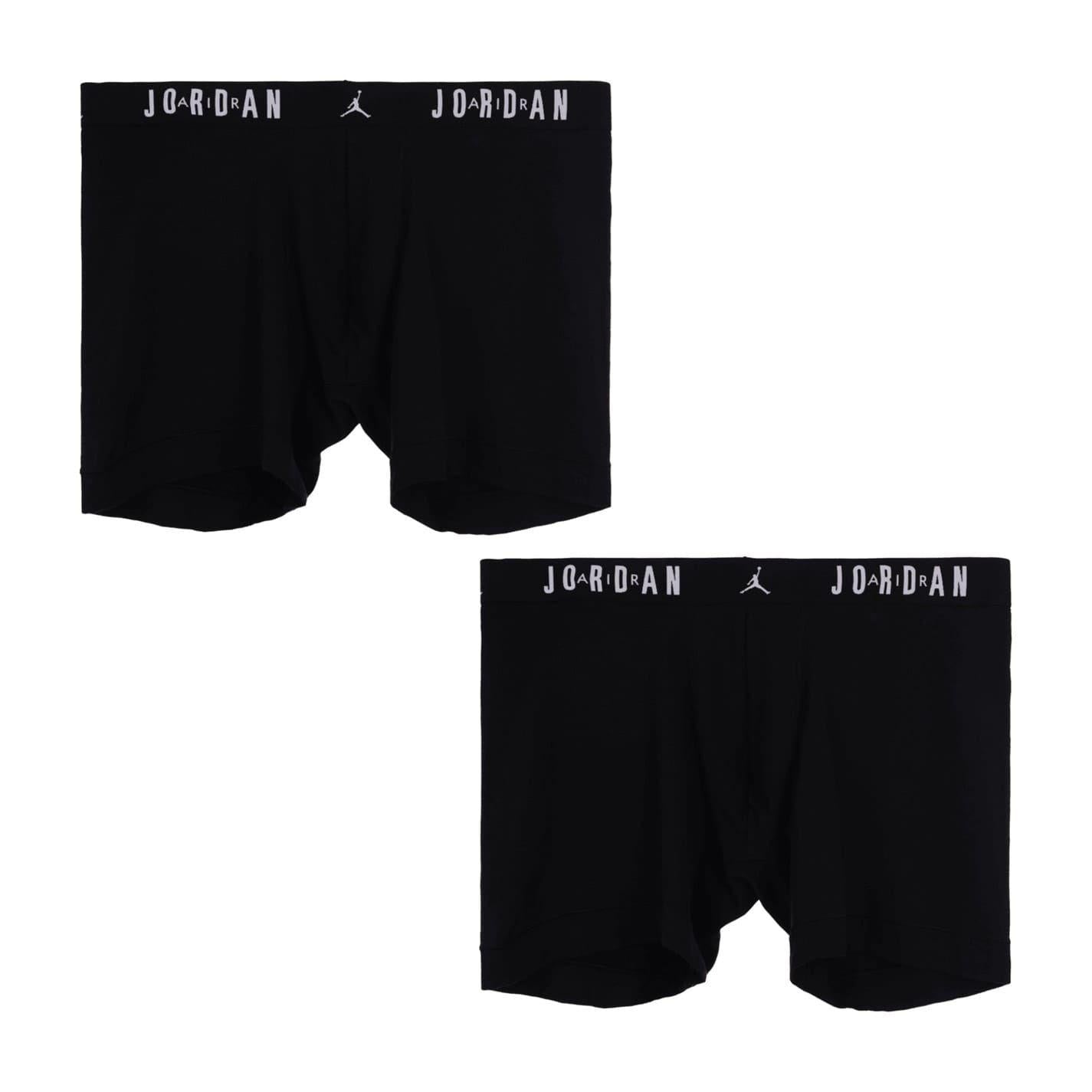 Black - Front - Nike Boys Air Jordan Boxer Shorts (Pack of 3)