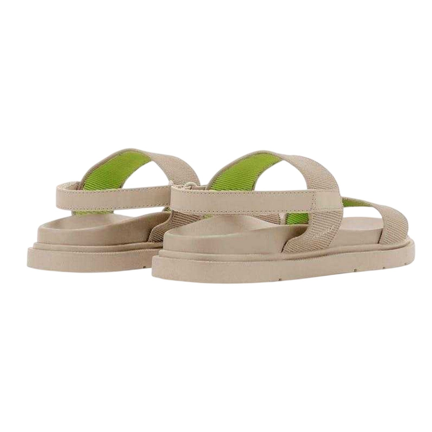 Sand - Back - Ecoalf Unisex Adult Thaisalf Two Tone Flatform Slides