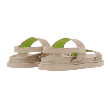Sand - Back - Ecoalf Unisex Adult Thaisalf Two Tone Flatform Slides