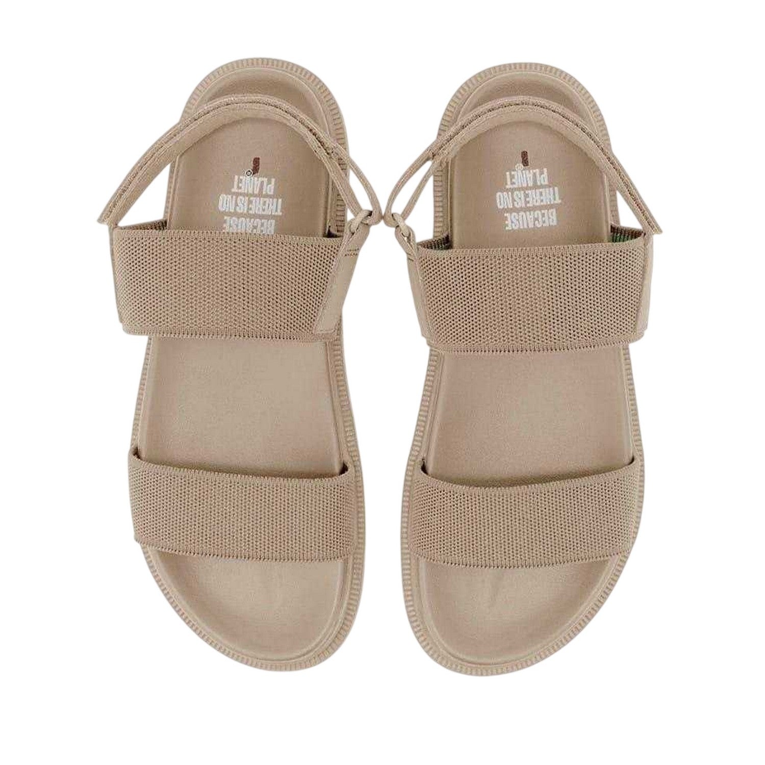 Sand - Side - Ecoalf Unisex Adult Thaisalf Two Tone Flatform Slides