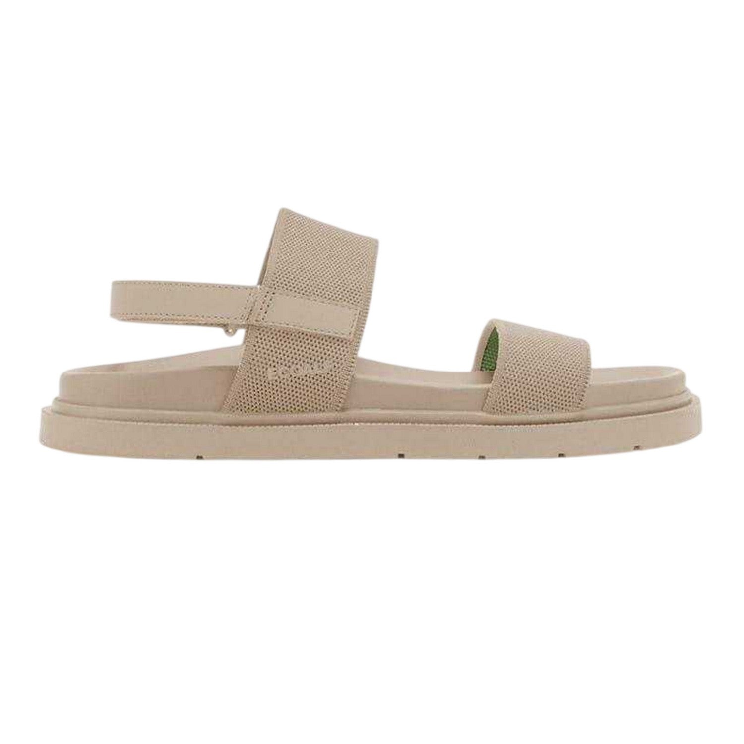 Sand - Front - Ecoalf Unisex Adult Thaisalf Two Tone Flatform Slides