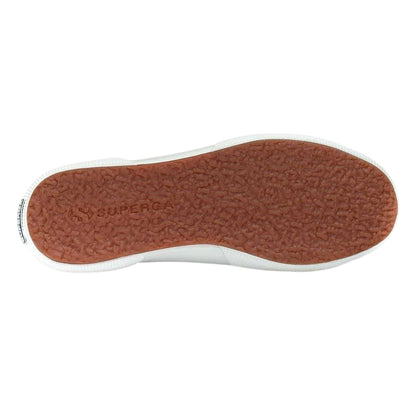 Blue - Side - Superga Womens-Ladies 2750 Nappa Leather Flat Shoes