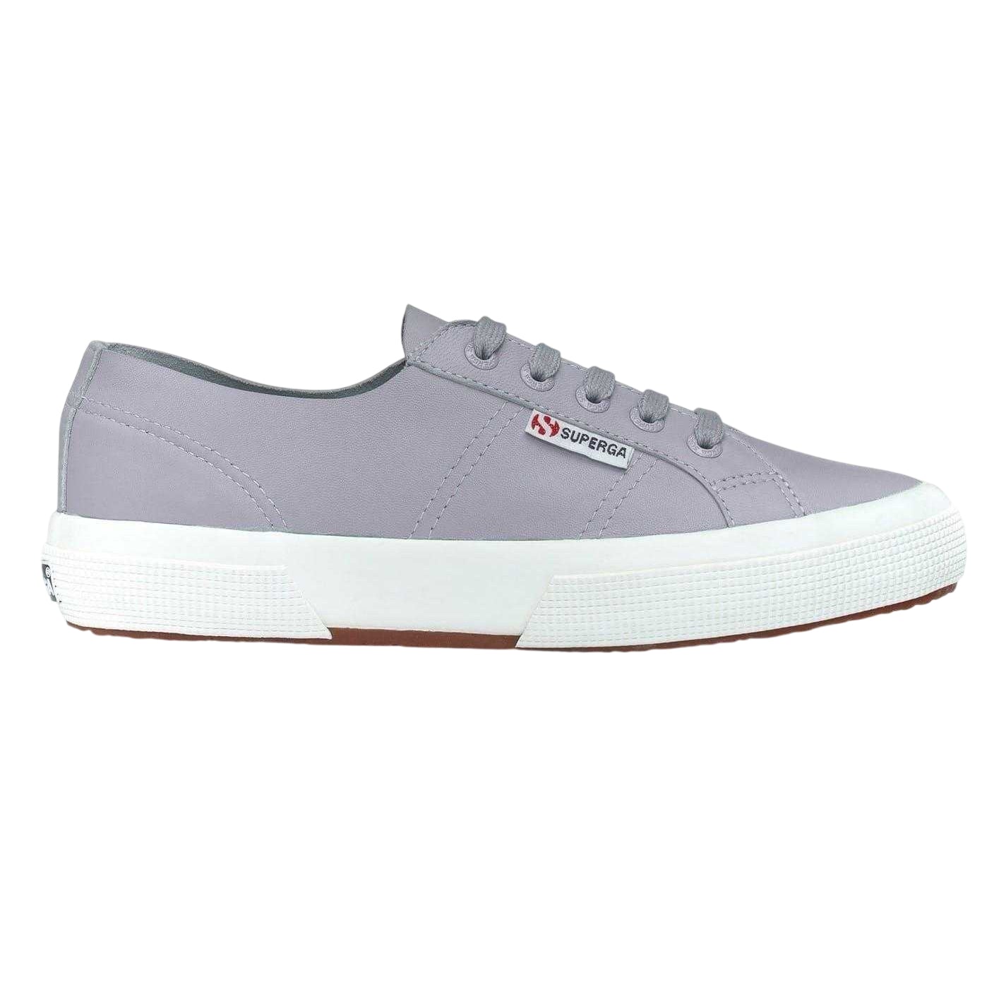 Blue - Front - Superga Womens-Ladies 2750 Nappa Leather Flat Shoes