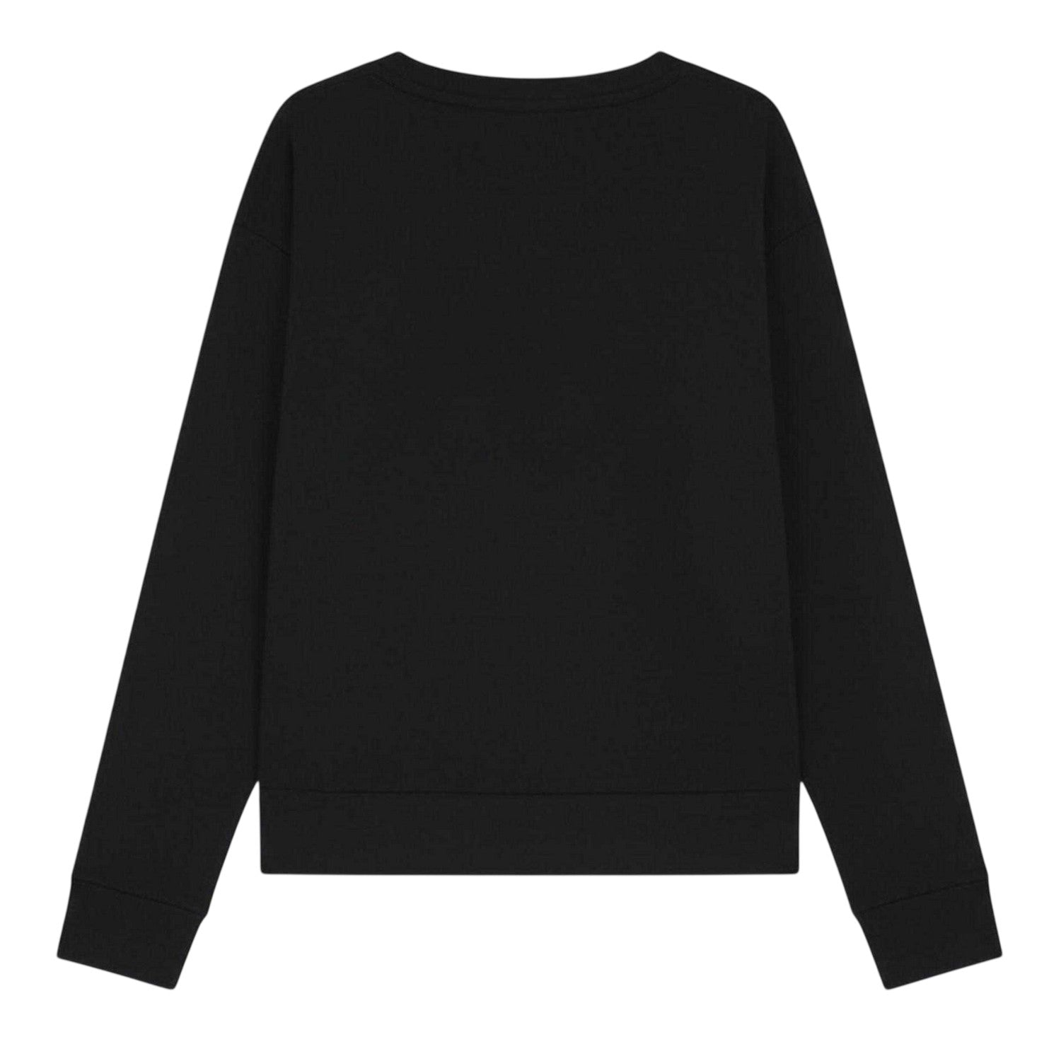 Black - Back - Hugo Womens-Ladies Unite Logo Relaxed Fit Long-Sleeved Pyjama Top