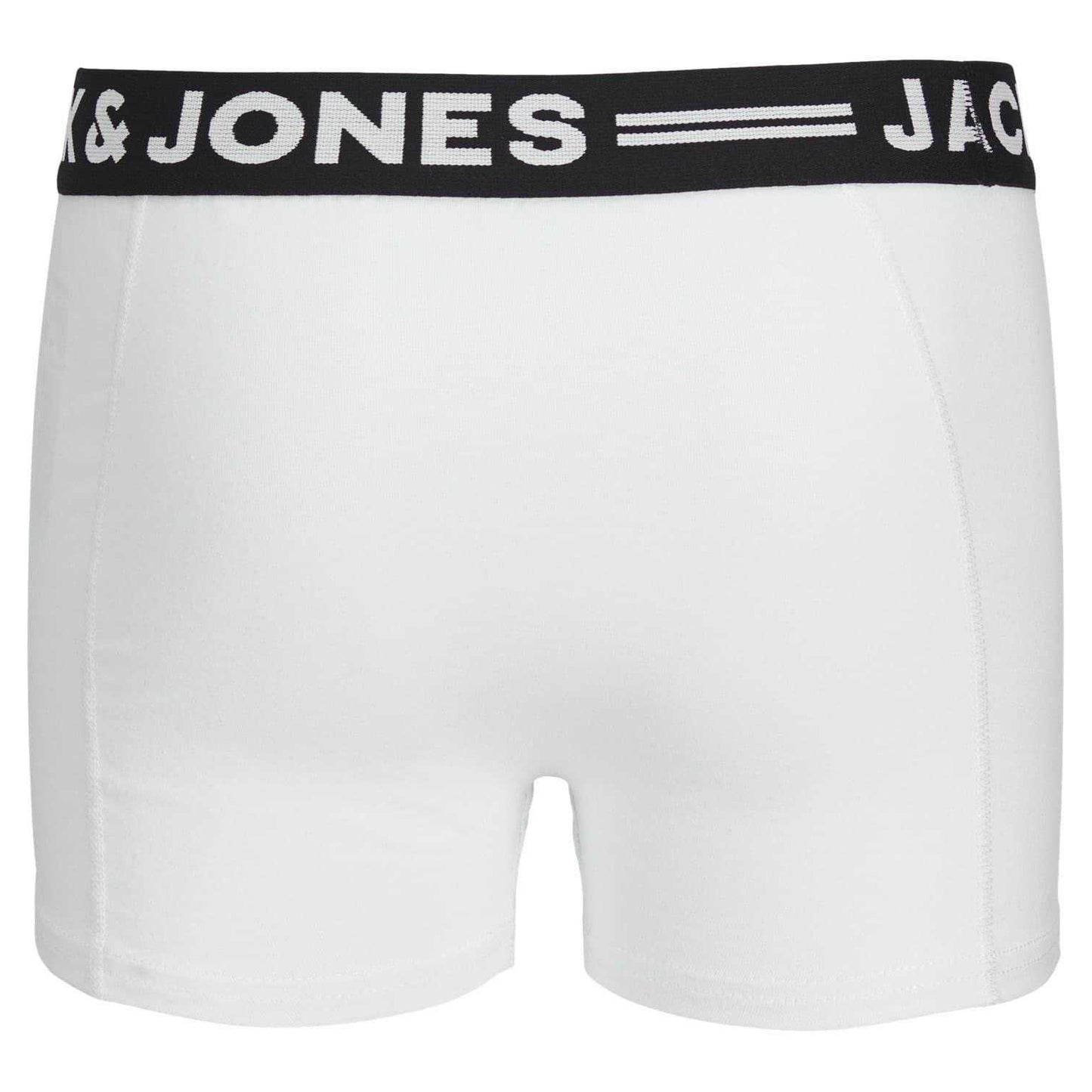 Light Grey Melange - Back - Jack And Jones Mens Sense Boxer Shorts (Pack of 3)