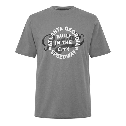 Slate - Front - Threadbare Mens Angeloni Regular T-Shirt