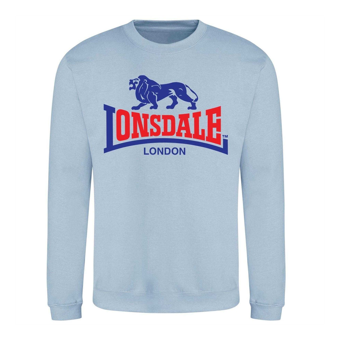 Sky Blue - Front - Lonsdale Unisex Adult Logo Tearaway Sweatshirt