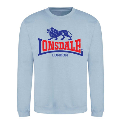 Sky Blue - Front - Lonsdale Unisex Adult Logo Tearaway Sweatshirt