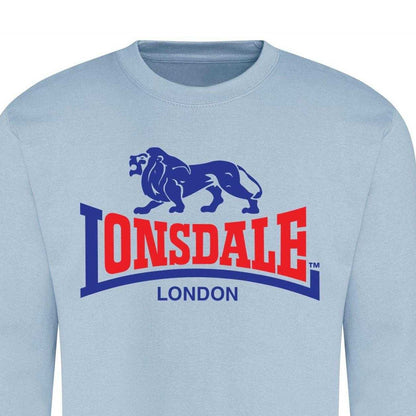 Sky Blue - Back - Lonsdale Unisex Adult Logo Tearaway Sweatshirt