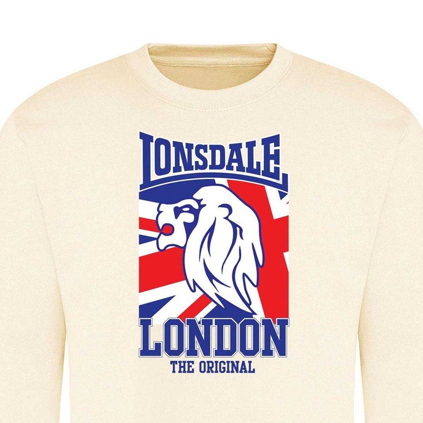 Vanilla - Back - Lonsdale Unisex Adult Logo Sweatshirt