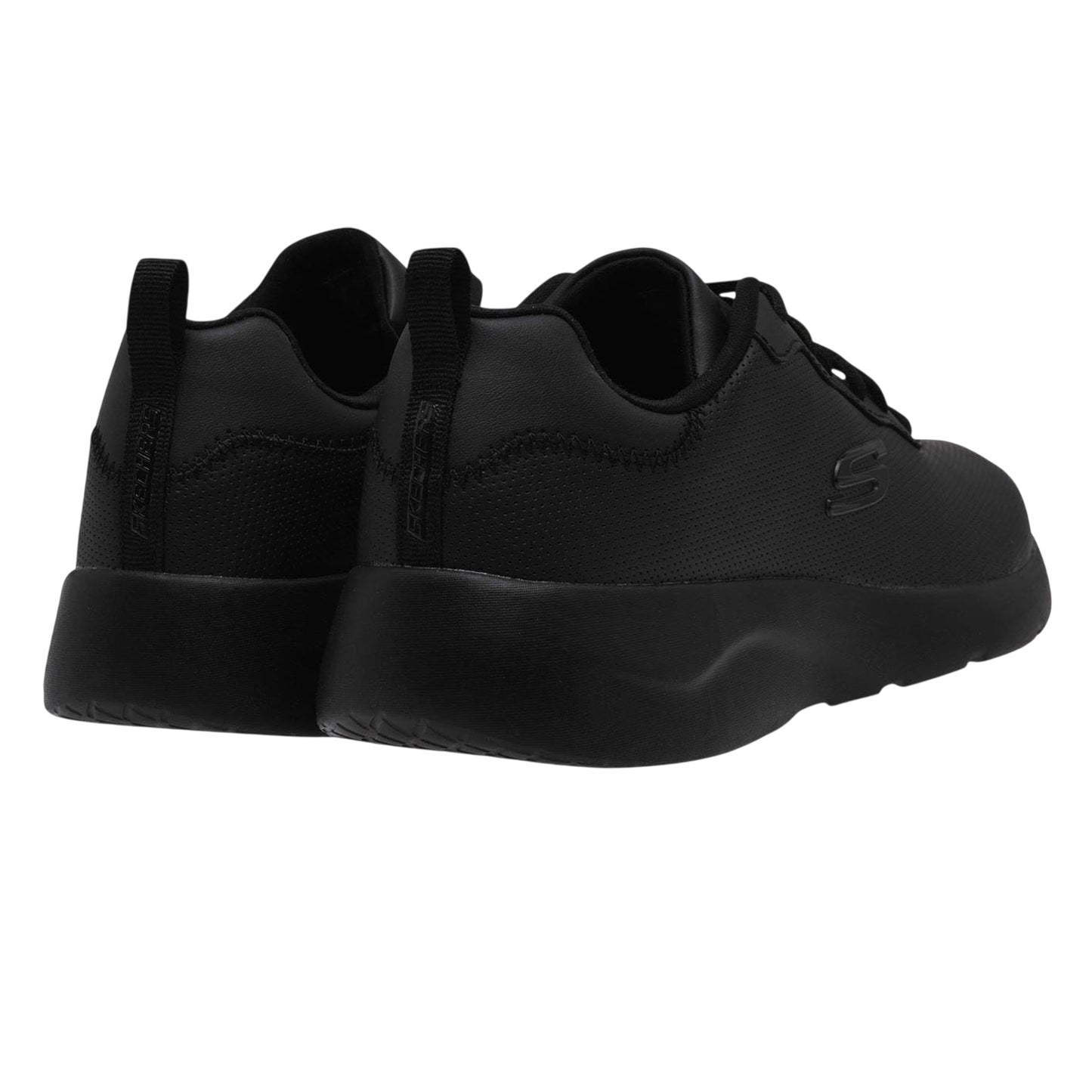 Black - Back - Skechers Mens Dynamight 2.0 Memory Foam Trainers