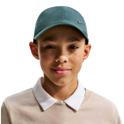 Slate Grey - Side - Nike Childrens-Kids Swoosh Baseball Cap