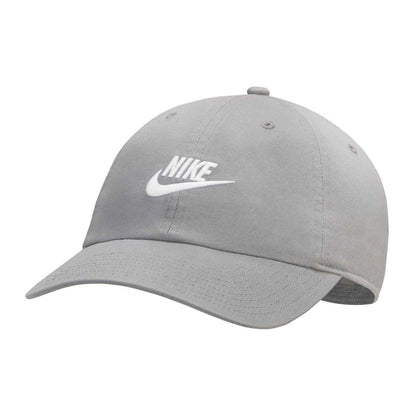 Grey-White - Front - Nike Unisex Adult Heritage 86 Futura Washed Baseball Cap
