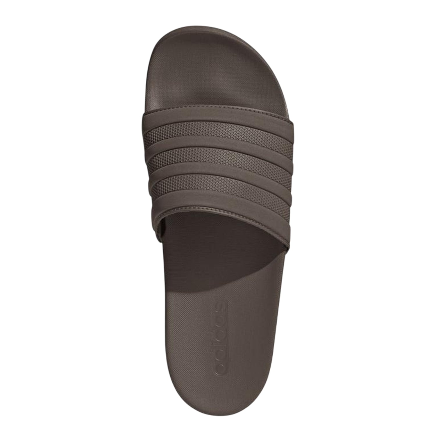 Olive Strata - Lifestyle - Adidas Mens Adilette Comfort 3 Stripes Flat Slides