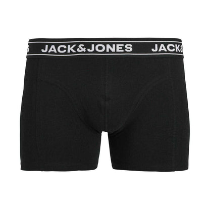 Black - Back - Jack And Jones Mens Elasticated Boxer Shorts (Pack of 7)