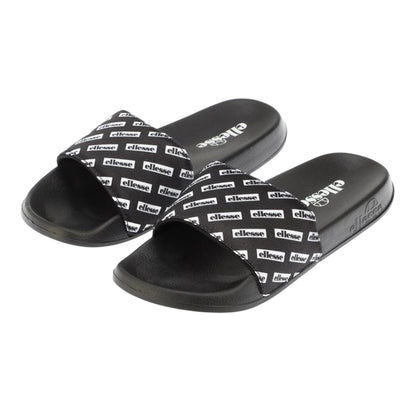 Black - Side - Ellesse Mens Morgans Slip-on Casual Flat Slides