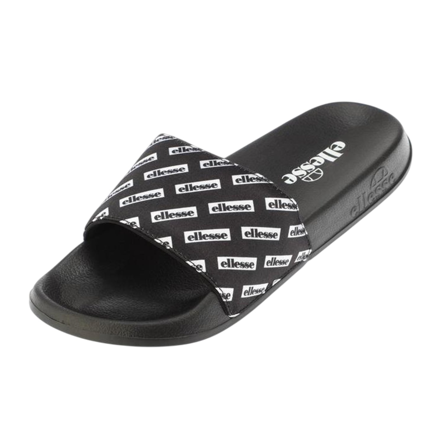 Black - Front - Ellesse Mens Morgans Slip-on Casual Flat Slides